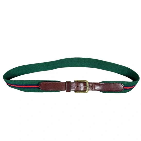 COACH Vintage Wool & Leather Surcingle Belt - Picture 4 of 6